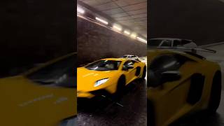 Lamborghini's street racing in tunnel 🔥🔊