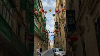 Christmas 🎅 decorations on 🇲🇹 Valletta #shorts