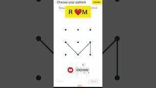 R❤️M Love pettern lock #lock #pettern #viral ##love #shorts #viralshorts