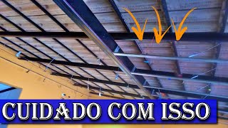 FORRO DRYWALL TELHADO INCLINADO - NÃO COMETA ESSE ERRO no FORRO DE GESSO