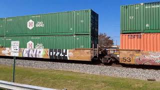 Norfolk Southern Intermodal Train 28R Has Heritage Unit Among its Consist, 10-26-24.