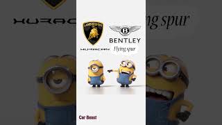 Lamborghini huracan vs bentley flying spur minions style fun  #funny #status #tiktok #foryou  #asmr