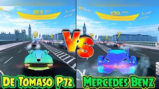 asphalt 8 airborne gameplay || Asphalt 8 super car || De Tomaso P72 vs Mercedes Benz Silver lighting