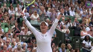 Barbora Krejcikova Beats Elena Rybakina | Winning Moment | Semi-Final | Wimbledon 2024