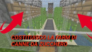 Minecraft vanilla | costruisco la farm di canne da zucchero #11