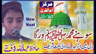 Sohne Muhammad Warga | Hafiz Abdu Allah Rauf | Special Naat 2023 | Heart Touching Kalaam