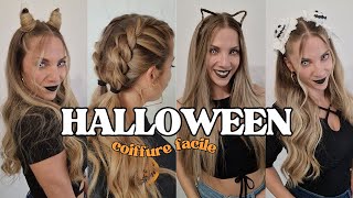 9 COIFFURE D'HALLOWEEN 🎃 look dhalloween FACILE a faire 🎃 idée halloween hairstyle 2024🎃