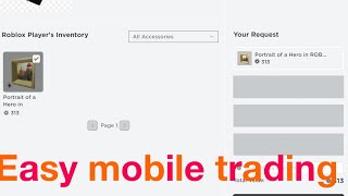 How to trade on mobile Roblox (newest version)