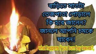 বাড়িতে সাতটা তেজপাতা পোড়ালে কীহবে?জানলে চমকাবেন||Know what happens if you burn bay leaves at home​