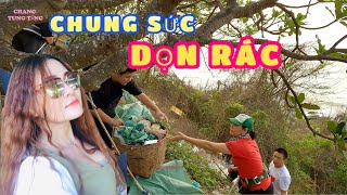 Không nhặt nổi.Bãi rác do dân du lịch tặng.