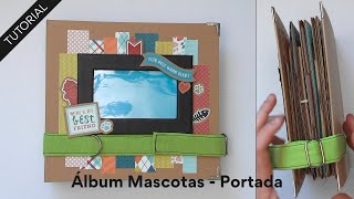 Súper Tutorial: Álbum Mascotas - Portada🐱🐶❤️ con un falso cinturón canino 🤩