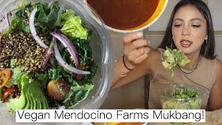 VEGAN MENDOCINO FARMS MUKBANG! | THE MODERN CAESAR & VEGAN CHILI