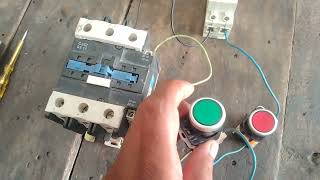 How To Make Motor Starter | Dol Motor Starter Control Circuit