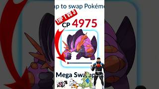 1 HP Shiny ✨ Mega Swampert 1 VS 3 clutch against leader Cliff #pokemon #youtubeshorts #pokemongo