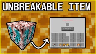 Unbreakable Item Maker Block (Mcreator 2021.1)