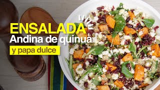 Ensalada Andina de quinua y papa dulce