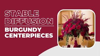 I Asked Stable Diffusion to Design Burgundy Centerpieces for Weddings