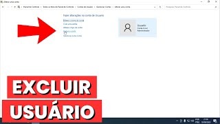 COMO EXCLUIR UM USUÁRIO NO WINDOWS 10
