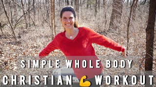 🌳 JOIN ME IN NATURE FOR A SIMPLE & EASY MINI TRAMPOLINE CHRISTIAN WORKOUT