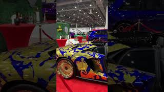 50 CENT’S CUSTOM VERSACE LAMBO #50cent #cars #carshow #houston #texas #celebrity #djenvy