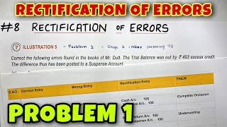 #8 Rectification of Errors - Problem 1 - Illustration 5 - By Saheb Academy