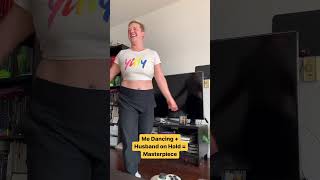 Dancing while husband waits on hold #funnyfitness #onhold