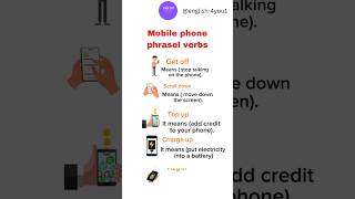 Mobile phone phrasel verbs #english #vocabulary #englishspeaking #englishpractice