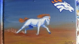 Broncos Speed Painting (vlog It's A Random Life)