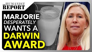 Marjorie Greene Idiotically Boasts About Drinking Raw Milk, Claims Weather is Being Controlled