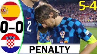 Spain vs Croatia 0-0 ( 5-4 ) - Goals and Penalty Shootout HIGHLIGHTS