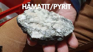 Hämatit mit Pyrit von der Insel Elba