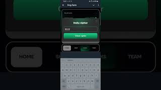 FROGFARM DAILY CIPHER CODE TODAY 2 Nov #frogfarm #dailycombo #Airdrop