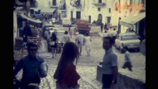 Ibiza Town, old Town & Salt Marsh area 1970's old cine film 402