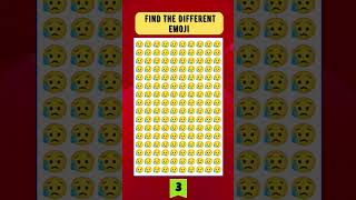 Find The Different Emoji #spotdifference #find #emoji