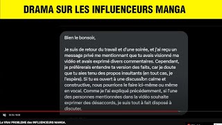 DRAMA SUR LES INFLUENCEURS MANGA (mon avis)