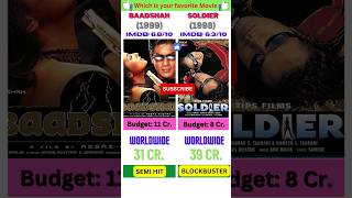 baadshah vs soldier box office collection comparison🙏✌ #shorts #ytshorts #comparison @NEXT2NEXT