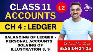 11TH ACCOUNTS | CH 4 : Ledger | Session 2024-25 | HSC BOARD L2 | By Sarang Gujarathi SIr