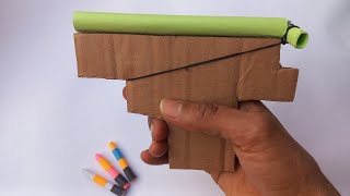 How To Make a Paper Gun That Shoots Paper Bullets easy