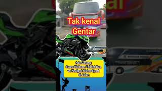 Short Video # Bus Pelanggar  diHadang motor sport #Kena Mental