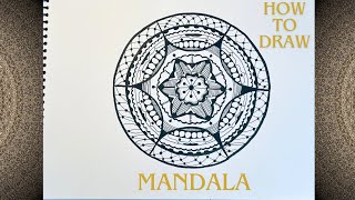 How to draw mandala drawing / mandala çizimi / relaxing mandala drawing