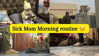 Exreme Dirty Bedroom cleaning | Sick House Cleaning | Sick mom cleaning house| My 1st vlog of 2024🌸