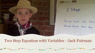 Two Step Equations   Jack Fairman