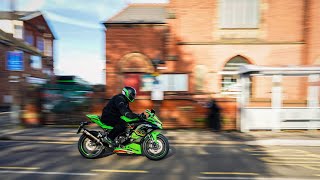 Kawasaki ZX-4RR Akrapovic Performance pack time lapse and comparison