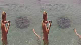 Wonderful Black Sea beach in 3D