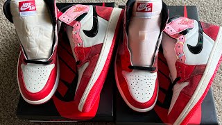 Marvel x Air Jordan 1 Retro High OG 'Next Chapter' Spiderverse Real vs Fake