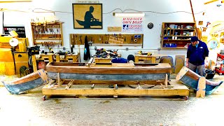 Cutting our High Performance Outrigger Sailing Canoe INTO THREE PIECES... (Build Part 4)