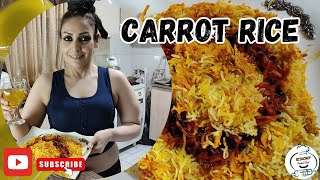 carrot rice |step by step tutorial | middle eastern  recipe