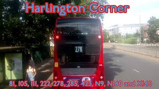 FULL ROUTE VISUAL | London Bus Route 423 - Hounslow, Bus Station to Heathrow T5 | SP40202 (YR10FGK)