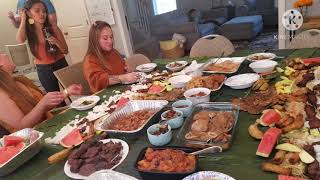 Boodle fight Pinay USA | ganito kami dito pag may gatherings | Tara kain tayo