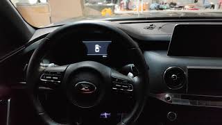 kia stinger custom dash controls interface